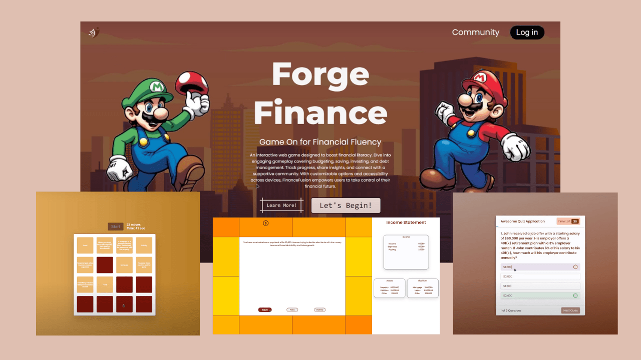 Forge Finance - Financial Literacy for Beginners